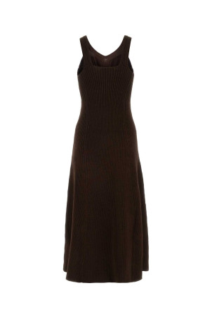 Сукня з суміші бавовни та шовку кольору шоколаду JIL SANDER (J03CT0132J15382) Сукня з суміші бавовни та шовку кольору шоколаду JIL SANDER (J03CT0132J15382)