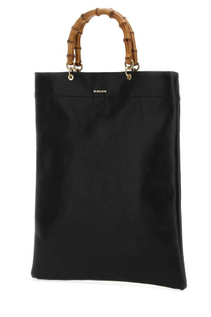 Черная кожаная сумка среднего размера JIL SANDER (J07WC0018P5385) Черная кожаная сумка среднего размера JIL SANDER (J07WC0018P5385)