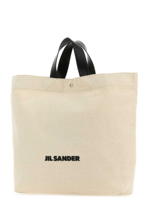 Песочный холст Плоская сумка для покупок JIL SANDER (J07WC0026P4917) Песочный холст Плоская сумка для покупок JIL SANDER (J07WC0026P4917)