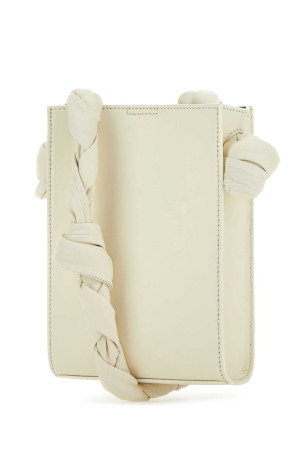 Сумка через плечо из кожи цвета слоновой кости Tangle JIL SANDER (J08WG0013P5611) Сумка через плечо из кожи цвета слоновой кости Tangle JIL SANDER (J08WG0013P5611)