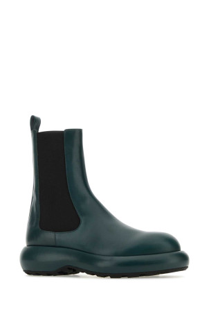Черевики-челсі з зеленої шкіри JIL SANDER (J15WU0043PR425) Черевики-челсі з зеленої шкіри JIL SANDER (J15WU0043PR425)