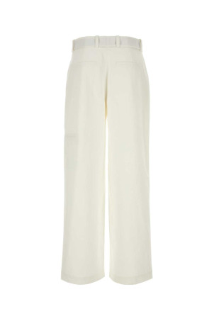 Білі бавовняні широкі штани White JIL SANDER (J22KA0154J45136) Білі бавовняні широкі штани White JIL SANDER (J22KA0154J45136)