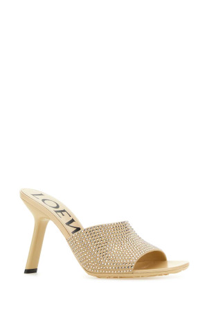 Beige suede Petal mules Lactic LOEWE (L815379X78) Beige suede Petal mules Lactic LOEWE (L815379X78)