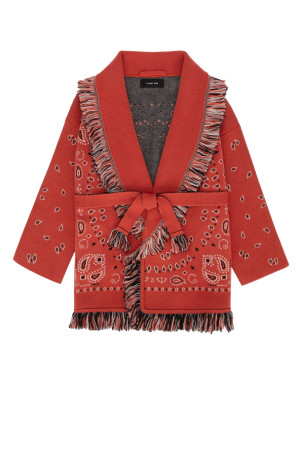 БАНДАНА ЖАКАРДОВИЙ КАРДІГАН REDSTART MULTI Сірий ALANUI KIDS (LGHB002F23KNI002) БАНДАНА ЖАКАРДОВИЙ КАРДІГАН REDSTART MULTI Сірий ALANUI KIDS (LGHB002F23KNI002)