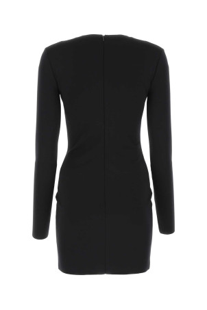 Чорна міні-сукня з еластичного нейлону MIU MIU (MF4764S23112DK) Чорна міні-сукня з еластичного нейлону MIU MIU (MF4764S23112DK)