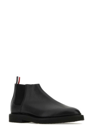 Чорні шкіряні черевики THOM BROWNE (MFB224B06257) Чорні шкіряні черевики THOM BROWNE (MFB224B06257)