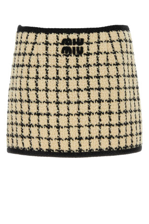 Embroidered wool blend mini skirt MIU MIU (MG2134SOOO139K) Embroidered wool blend mini skirt MIU MIU (MG2134SOOO139K)