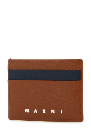 Двоколірний шкіряний картхолдер MARNI (PFMI0002L5LV520) Двоколірний шкіряний картхолдер MARNI (PFMI0002L5LV520)