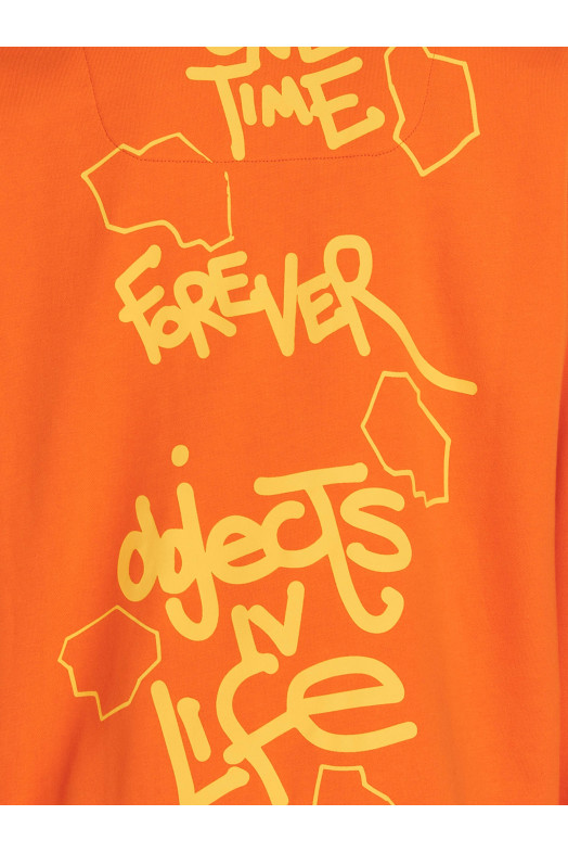 Continuity' hoodie Orange