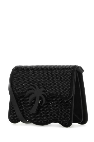 Embellished suede Palm Beach crossbody bag Black PALM ANGELS (PWNQ008S23LEA005) Embellished suede Palm Beach crossbody bag Black PALM ANGELS (PWNQ008S23LEA005)