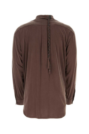 Chocolate stretch cupro Liquid shirt MAGLIANO (R28015525LM25) Chocolate stretch cupro Liquid shirt MAGLIANO (R28015525LM25)