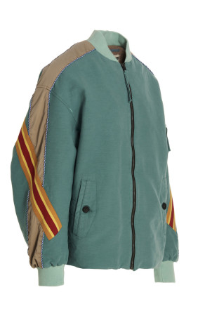 куртка-бомбер з контрастною смугою, світло-блакитна INCOTEX RED X FACETASM (FTT003FX004720MGR)