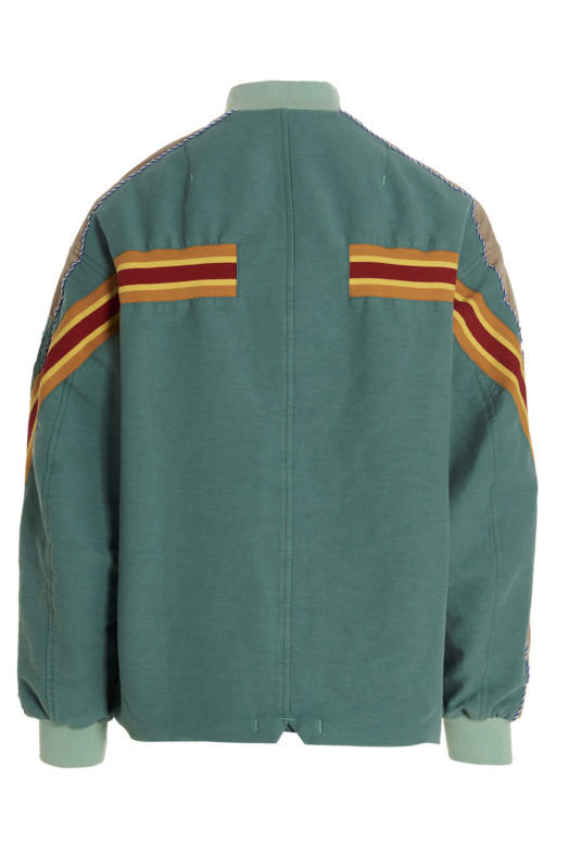 куртка-бомбер з контрастною смугою, світло-блакитна INCOTEX RED X FACETASM (FTT003FX004720MGR)