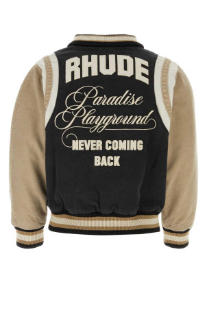 Multicolor canvas bomber jacket RHUDE (RHPF23JA16163682) Multicolor canvas bomber jacket RHUDE (RHPF23JA16163682)