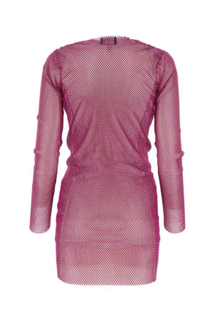 Фиолетовое мини-платье с металлической цепочкой SANTA BRANDS (SBFWMNDF) Фиолетовое мини-платье с металлической цепочкой SANTA BRANDS (SBFWMNDF)