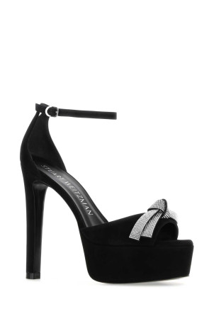 Чорні замшеві сандалі на платформі Discoplatform Чорні STUART WEITZMAN (SD117) Чорні замшеві сандалі на платформі Discoplatform Чорні STUART WEITZMAN (SD117)