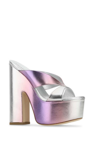 Багатоколірні шкіряні туфлі-мули Miami Sohigh 145 STUART WEITZMAN (SD984) Багатоколірні шкіряні туфлі-мули Miami Sohigh 145 STUART WEITZMAN (SD984)