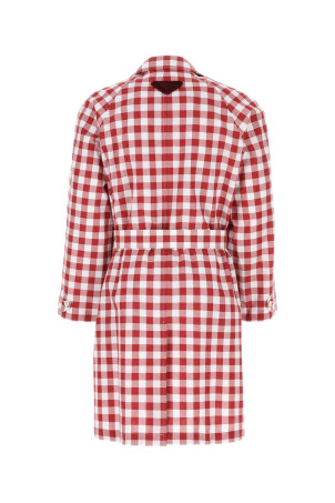 Embroidered cotton overcoat PRADA (SGC215S23112OB)