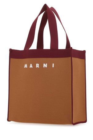 Двоколірна тканинна сумка середнього розміру MARNI (SHMP0076A2P4602) Двоколірна тканинна сумка середнього розміру MARNI (SHMP0076A2P4602)
