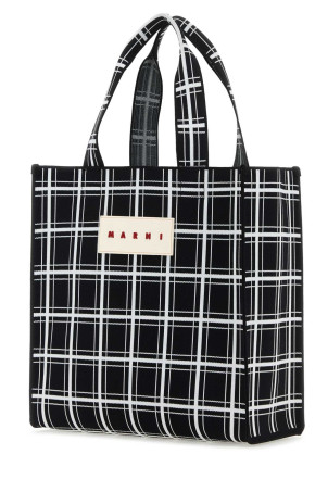 Embroidered jacquard shopping bag MARNI (SHMQ0046A0P6053) Embroidered jacquard shopping bag MARNI (SHMQ0046A0P6053)
