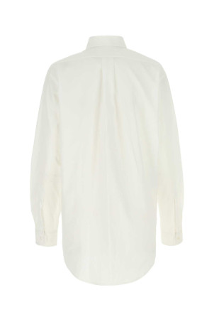 Белая рубашка из поплина MAISON MARGIELA (SI0DL0001S52245) Белая рубашка из поплина MAISON MARGIELA (SI0DL0001S52245)