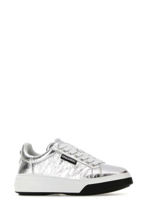Серебристые кожаные кроссовки Bumper DSQUARED (SNW026514007340) DSQUARED2 Серебристые кожаные кроссовки Bumper DSQUARED (SNW026514007340) DSQUARED2
