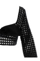 Укорочений топ з макраме-бантиком Чорний GIAMBATTISTA VALLI (23SSSVCM0M0238PEA9999)
