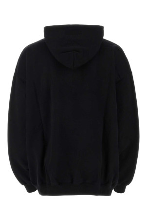 Черный свитшот из смешанного хлопка, оверсайз, черный VETEMENTS (UE54HD100B) Черный свитшот из смешанного хлопка, оверсайз, черный VETEMENTS (UE54HD100B)