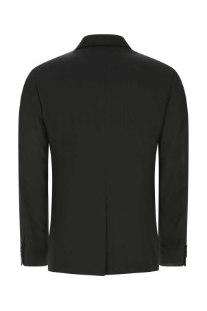 Черный шелковый блейзер Black PRADA (UGN168S21210HX) Черный шелковый блейзер Black PRADA (UGN168S21210HX)