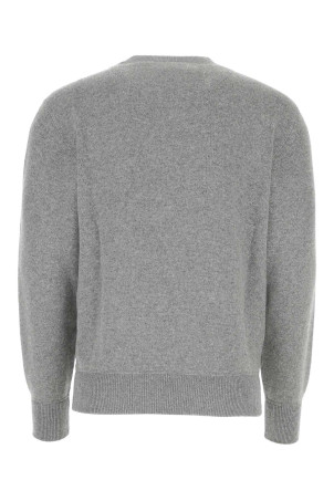 Melange grey stretch cashmere blend sweater PRADA (UMB217S2111YB5)