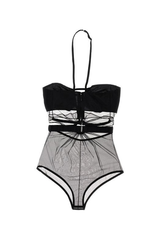 Боді «Кільце» Чорний NENSI DOJAKA (NDSS23TOP039BLACK)