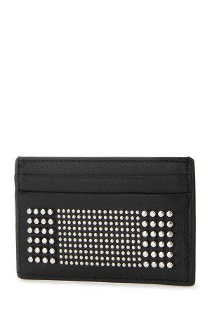 Black leather card holder Black ALEXANDER MCQUEEN (7362301AAQ2)