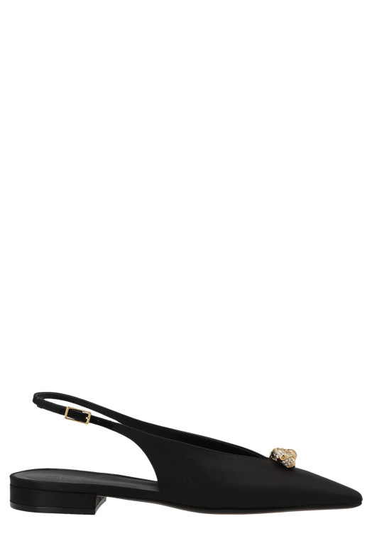 Сандалі з відкритою п'ятою і ремінцем «Swing Back» Чорні LANVIN (FWBASS06RASOP2310)