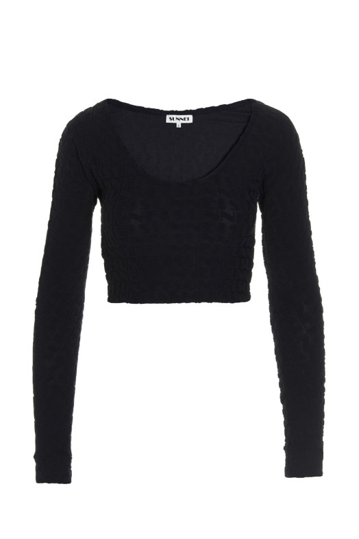 all-over logo top Blue