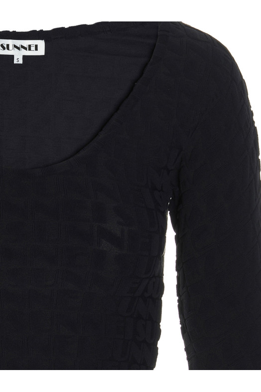 all-over logo top Blue