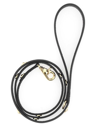 Чорний шкіряний повідець Medusa VERSACE (ZDOGLACE4ZPEL0061) Чорний шкіряний повідець Medusa VERSACE (ZDOGLACE4ZPEL0061)