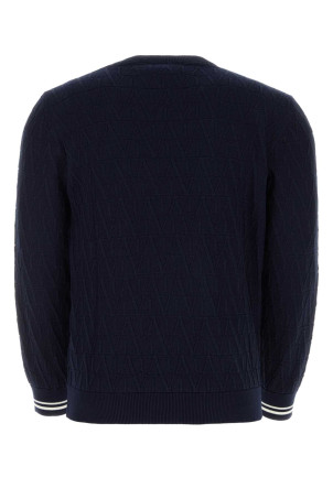 Dark blue cotton sweater VALENTINO GARAVANI (5V3KC30IAC8) Dark blue cotton sweater VALENTINO GARAVANI (5V3KC30IAC8)