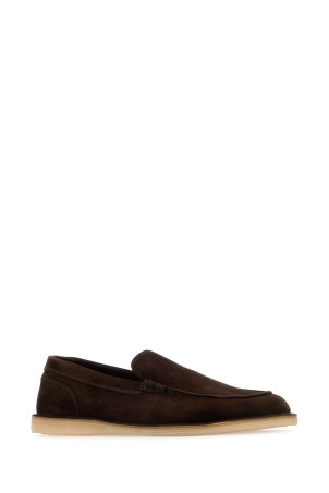 Шумовые лоферы New Florio из замши шоколадного цвета DOLCE & GABBANA (A50593AS707) DOLCE & GABBANA Шумовые лоферы New Florio из замши шоколадного цвета DOLCE & GABBANA (A50593AS707) DOLCE & GABBANA