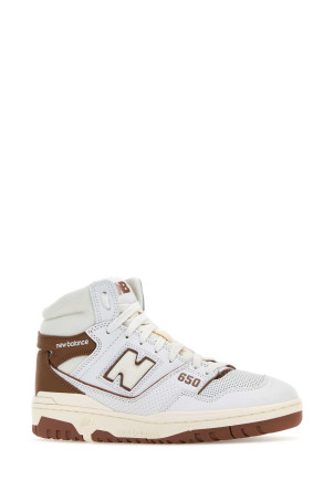 Двухцветные кожаные кроссовки 650 NEW BALANCE (BB650RGY) Двухцветные кожаные кроссовки 650 NEW BALANCE (BB650RGY)