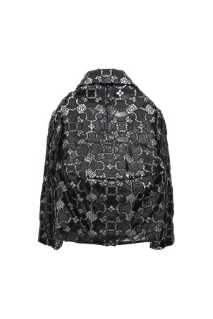 Lace laser jacket White/Black