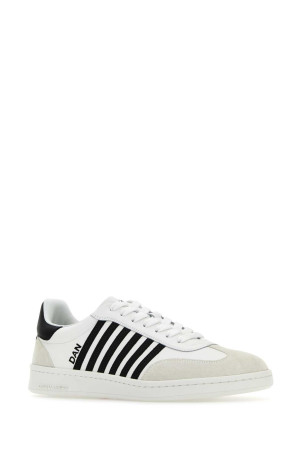 Белые кожаные кроссовки Boxer DSQUARED (SNM036401504118) DSQUARED2 Белые кожаные кроссовки Boxer DSQUARED (SNM036401504118) DSQUARED2