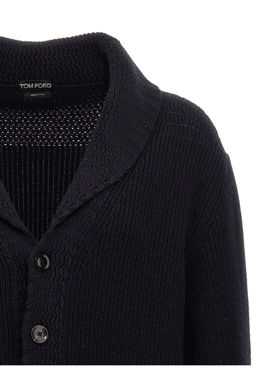 Кардиган-шаль Синій TOM FORD (KLL003YMK012S23HB906) Кардиган-шаль Синій TOM FORD (KLL003YMK012S23HB906)