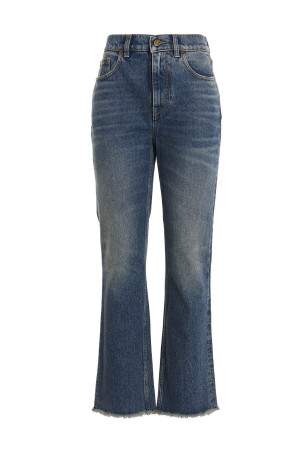 Used-effect hem detail Blue Used-effect hem detail Blue