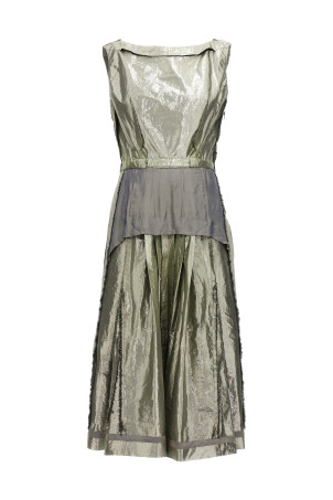 Сукня з ламінованого матеріалу, срібляста MAISON MARGIELA (S51DD0007S76692905)