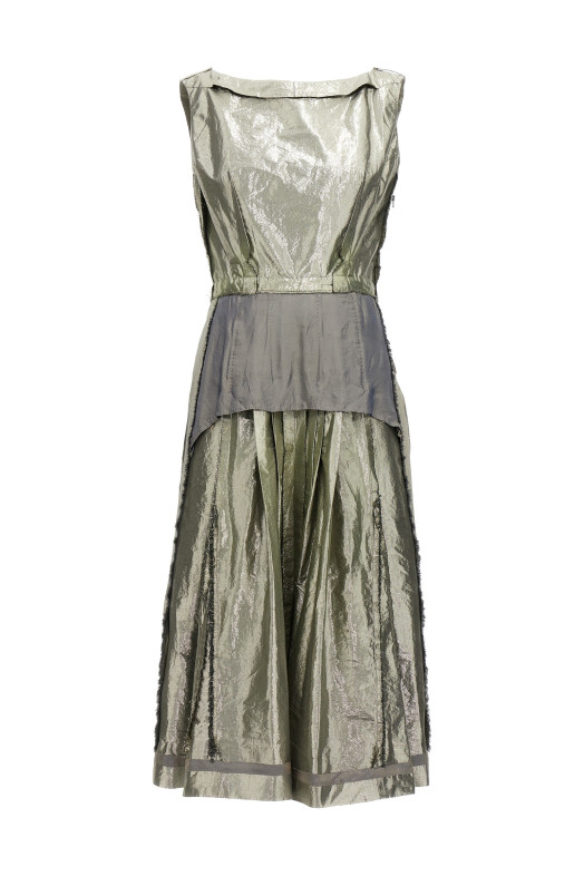 Сукня з ламінованого матеріалу, срібляста MAISON MARGIELA (S51DD0007S76692905)