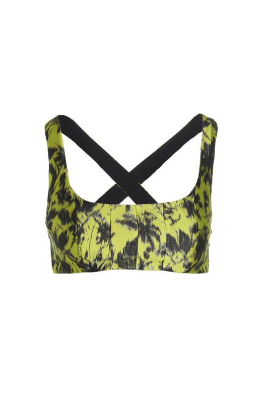 Printed cropped top Multicolor