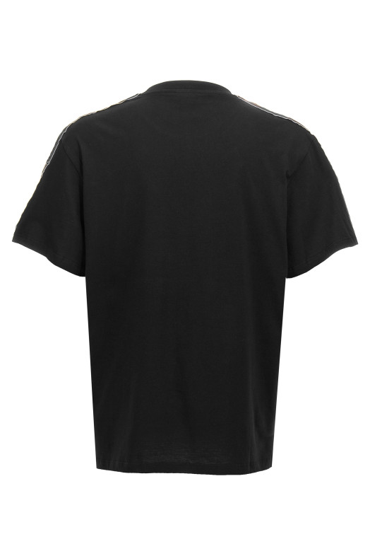 Контрастная полосатая футболка Черный (794636QXAAN0548) Контрастная полосатая футболка Черный (794636QXAAN0548)