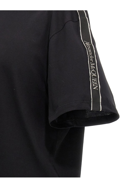 Контрастная полосатая футболка Черный (794636QXAAN0548) Контрастная полосатая футболка Черный (794636QXAAN0548)