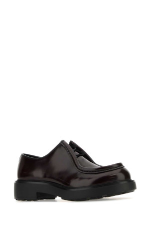 Кожаные ботинки на шнурках Diapason из виноградной кожи PRADA (2EG419FG000055) Кожаные ботинки на шнурках Diapason из виноградной кожи PRADA (2EG419FG000055)