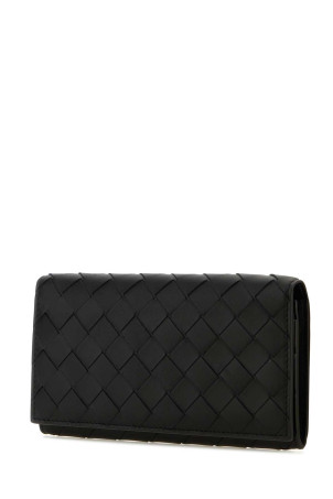 Black leather wallet BOTTEGA VENETA (676593VCPQ4)